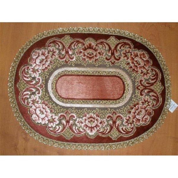 Tapestry Trading Tapestry Trading V1422P 14 x 20 in. Begium Doily Verona; Pink V1422P